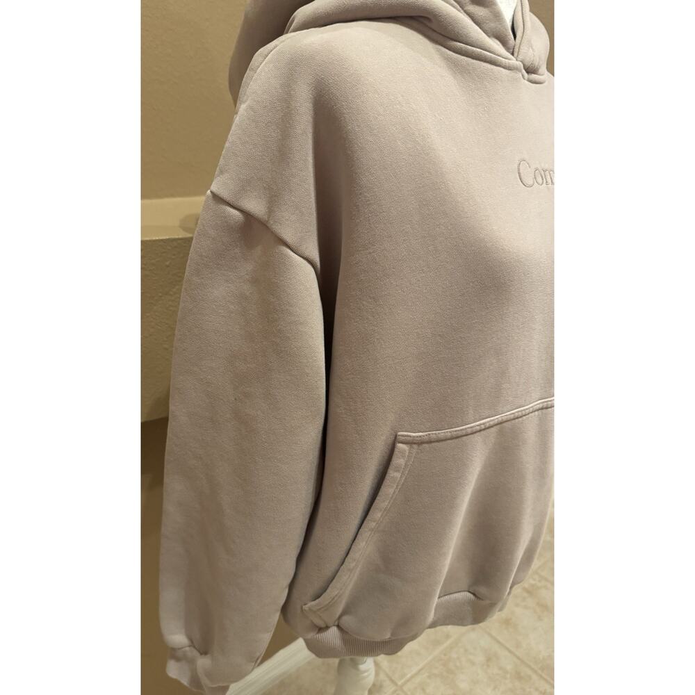 Comfrt Signature Sweat Hoodie Sweatshir Bark Sz Medium EUC - Picture 5 of 7